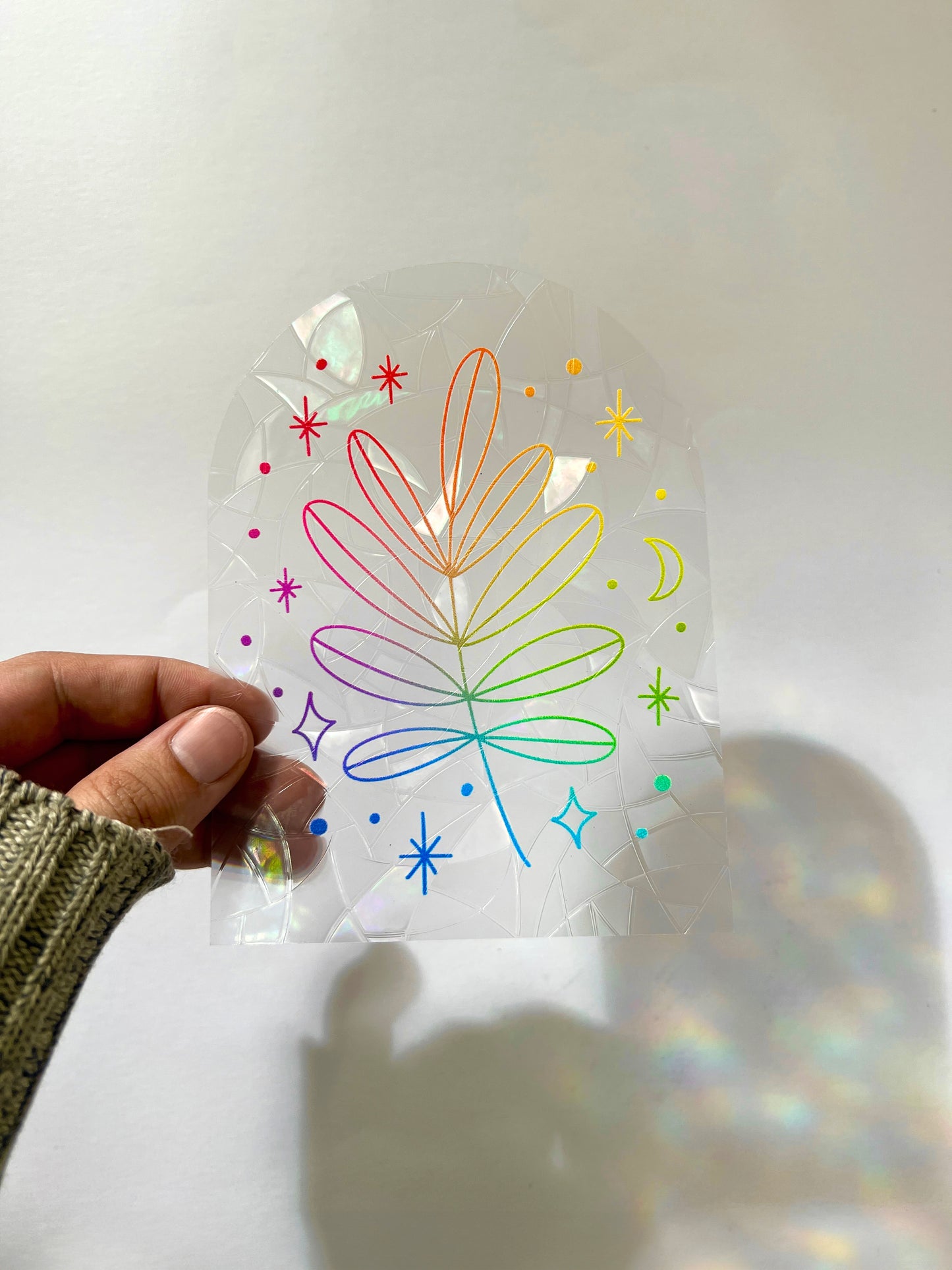 Suncatcher – Hoja Arcoíris