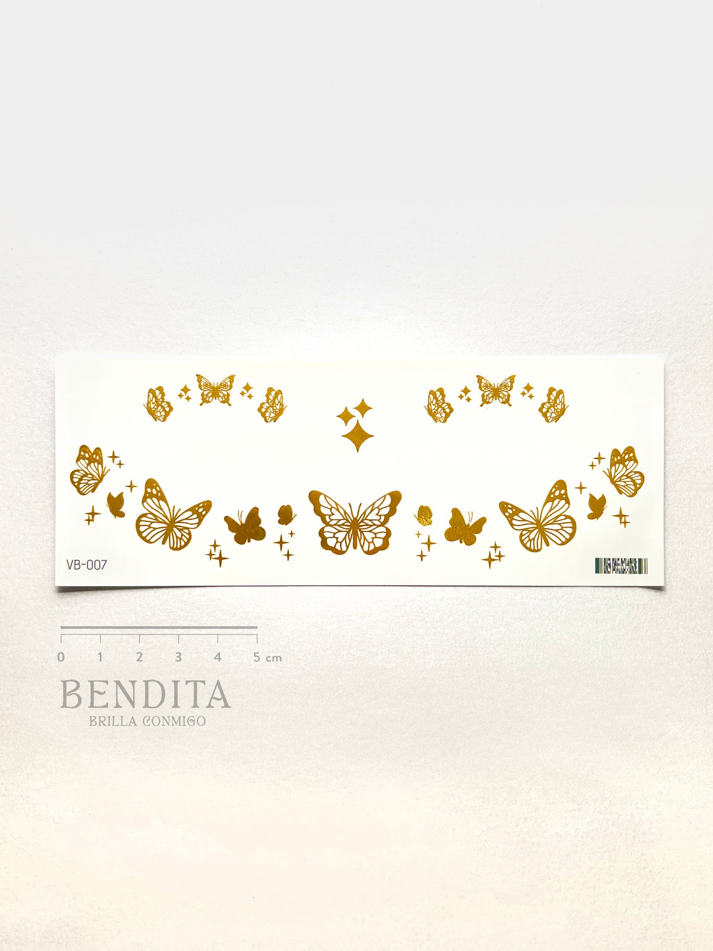 Mariposas y Estrellas doradas para el rostro