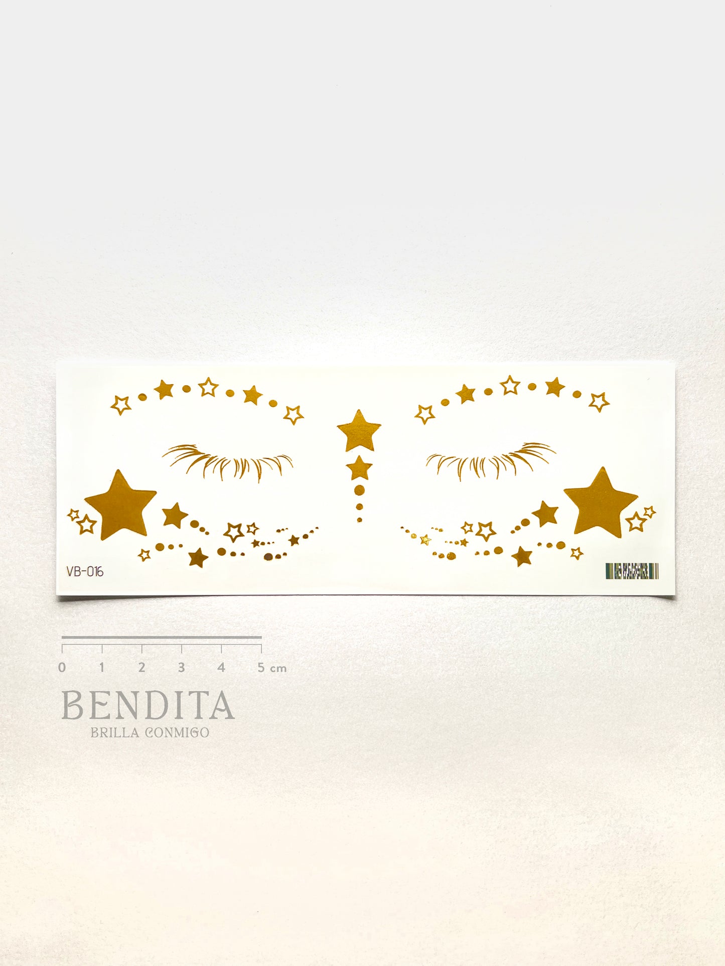 Estrellas doradas para el rostro
