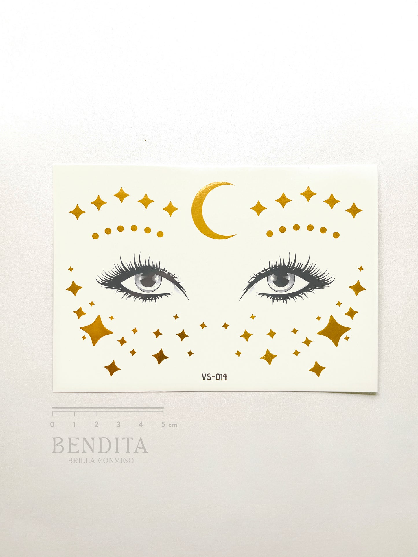 Luna y Estrellas doradas