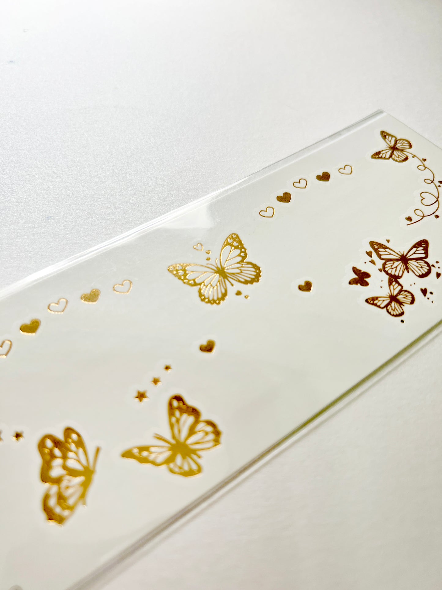 Mariposas, Estrellas y Corazones dorados para el rostro