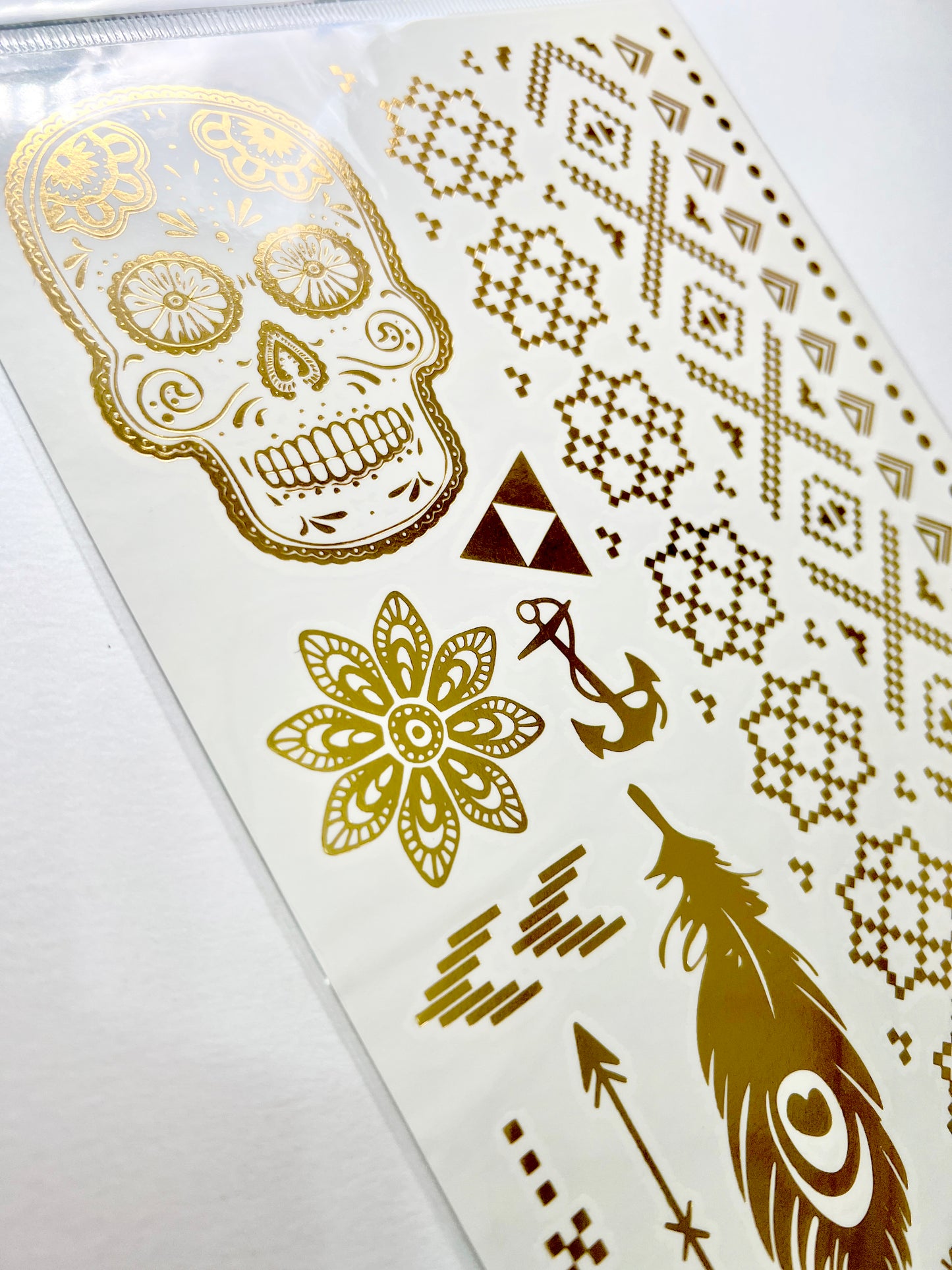 Catrina, Plumas y Varios en dorado