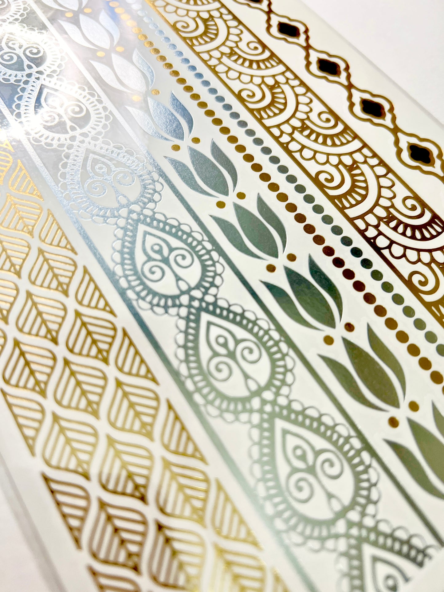 Brazaletes Hindúes en dorado y plateado