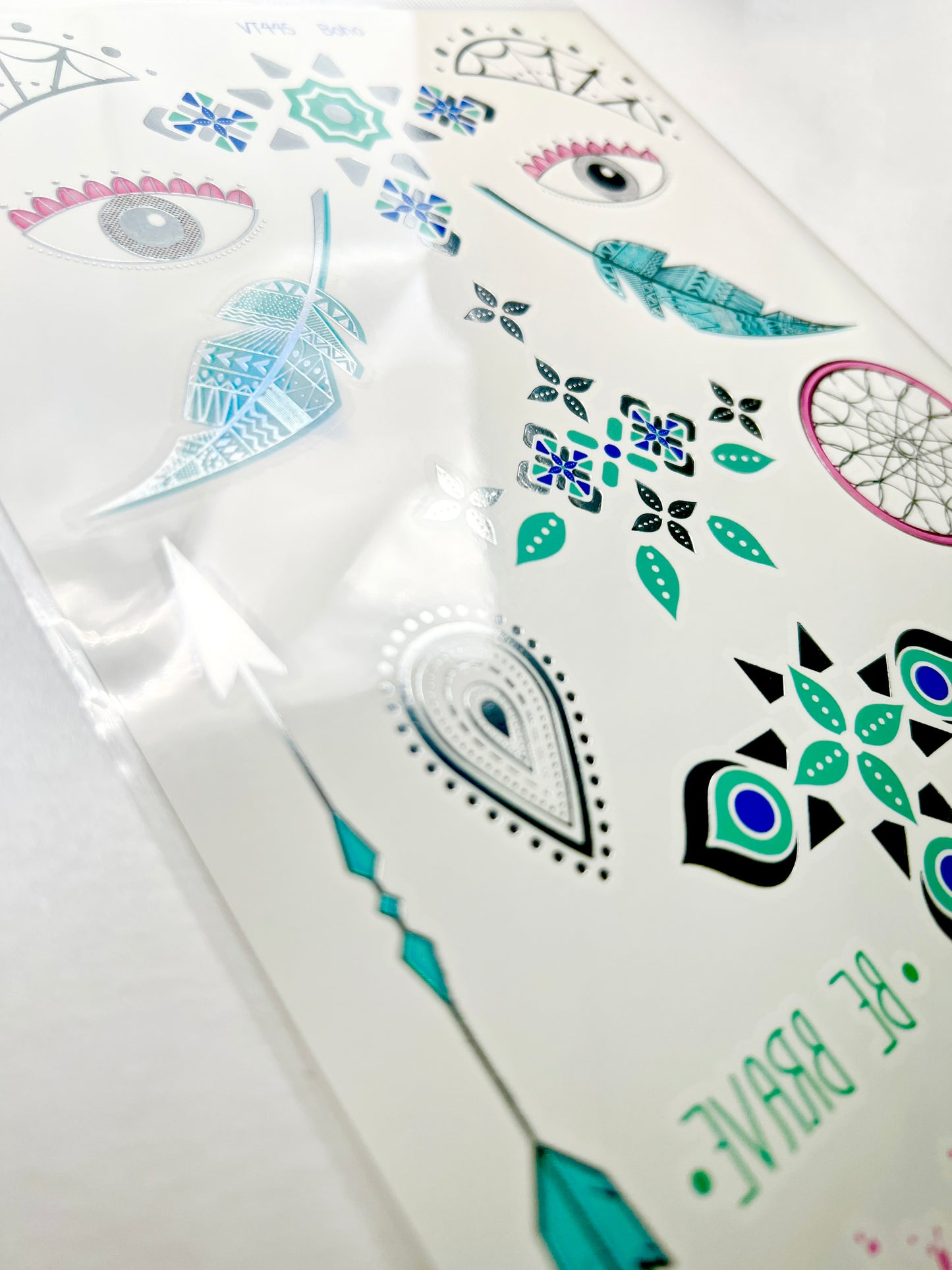 Diseños Boho en colores y plateado