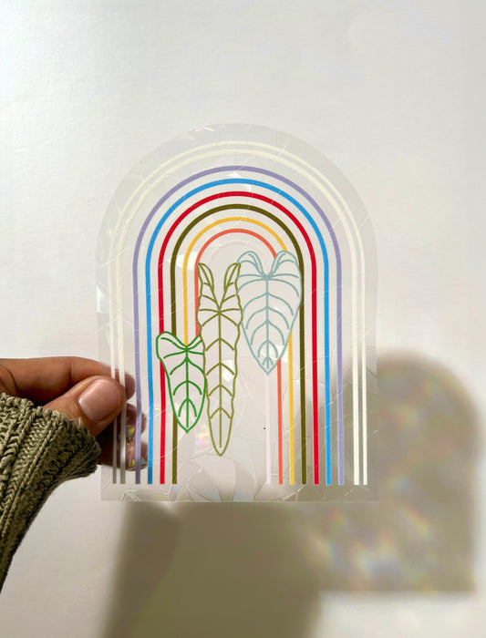 Suncatcher - Arcoíris y Monsteras