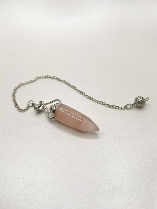 Péndulo con Alas - Cuarzo Rosa