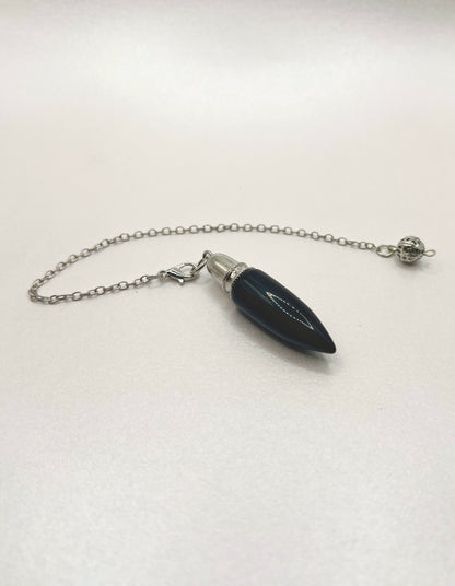 Péndulo Minimalista - Obsidiana Negra