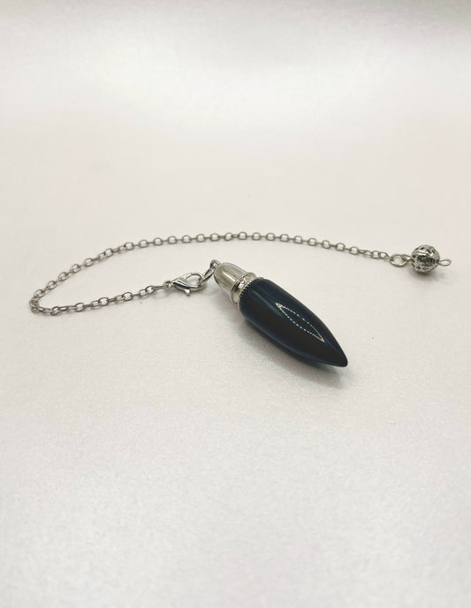 Péndulo Minimalista - Obsidiana Negra