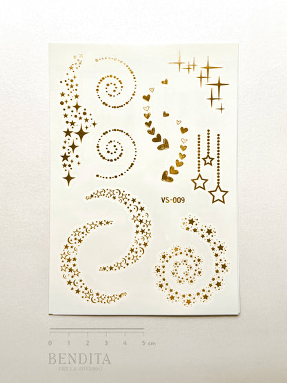 Estrellas y Corazones dorados