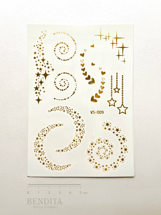 Estrellas y Corazones dorados
