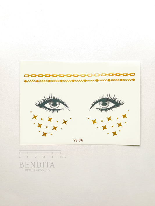 Cadenas y Estrellas doradas