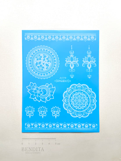 Mandalas en Tinta Blanca