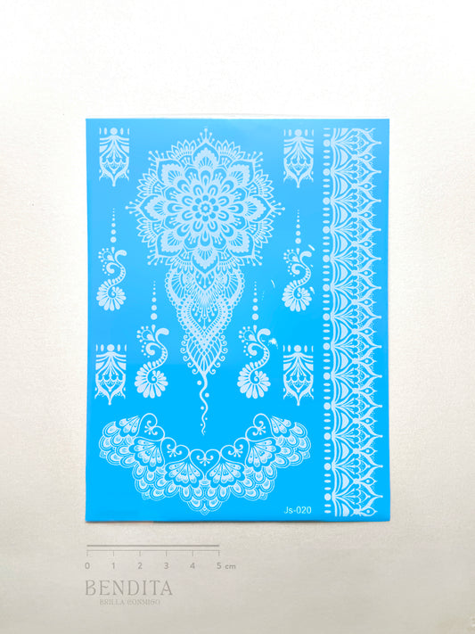 Mandalas en Tinta Blanca