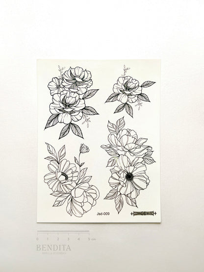 Flores en Tinta Negra