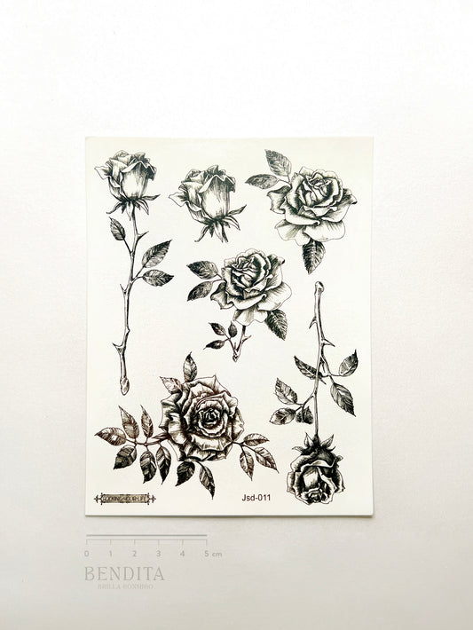 Rosas en Tinta Negra