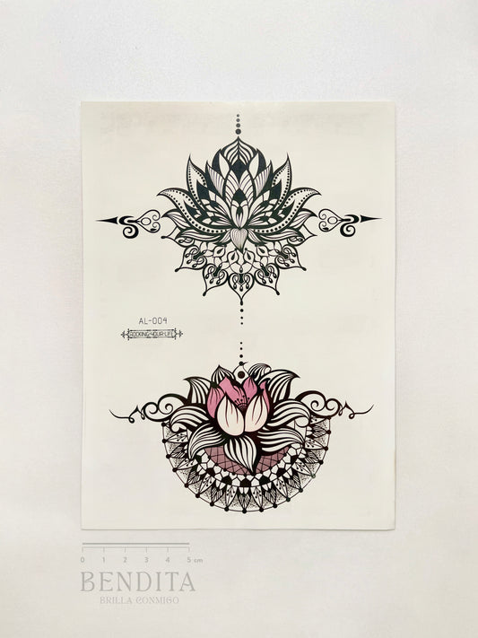 Flor de Loto tipo Henna