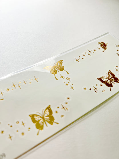 Mariposas y Estrellas doradas para el rostro
