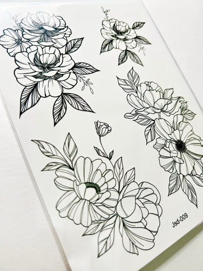 Flores en Tinta Negra