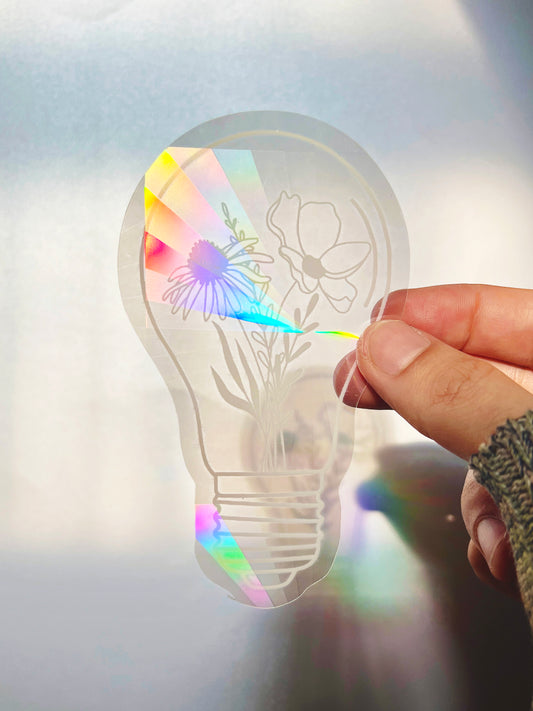 Suncatcher – Bombillo con Flores