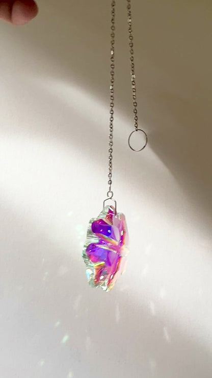 Suncatcher de Cristal - Trébol de 4 hojas