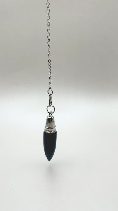 Péndulo Minimalista - Obsidiana Negra