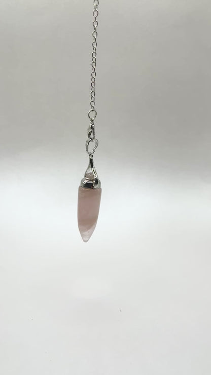 Péndulo con Alas - Cuarzo Rosa